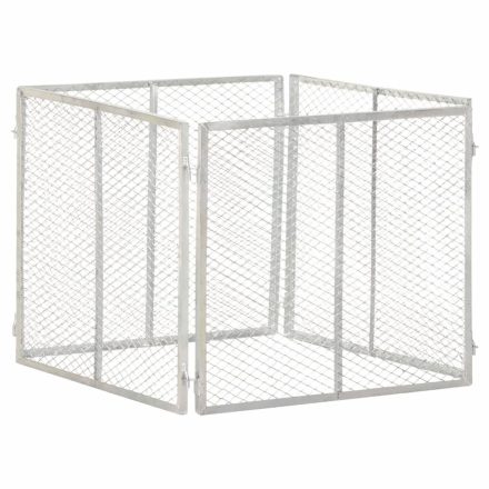 vidaXL horganyzott vas kerti komposztáló 85 x 85 x 70 cm