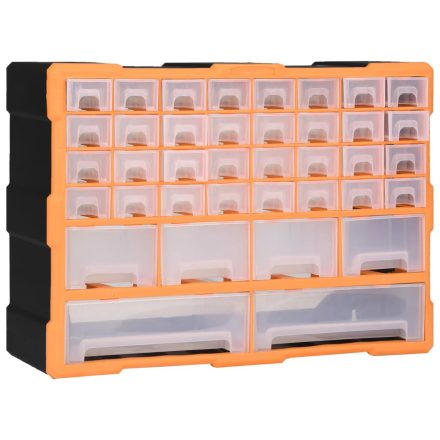 vidaXL többfiókos szervező 38 fiókkal 52 x 16 x 37,5 cm