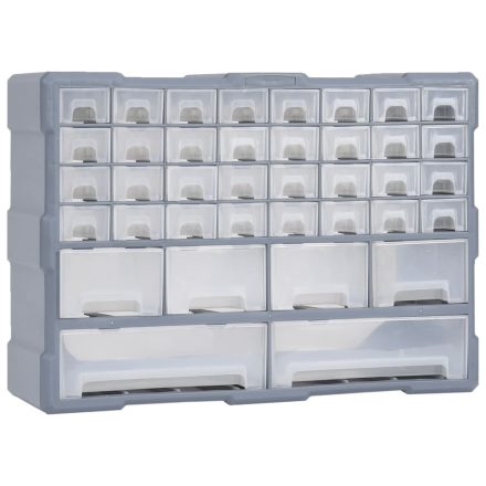 vidaXL többfiókos szervező 38 fiókkal 52 x 16 x 37,5 cm
