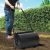 vidaXL fekete gyephenger 63 cm 50 L
