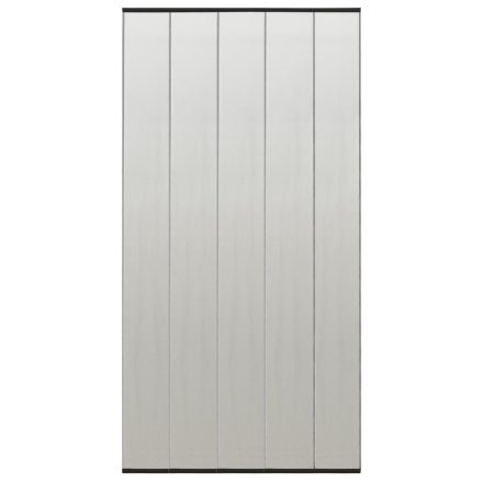 vidaXL fekete szúnyogháló ajtóra 5 részes hálós függönnyel 120x240 cm