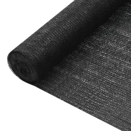 vidaXL fekete HDPE belátásgátló háló 3,6 x 50 m 75 g/m² 