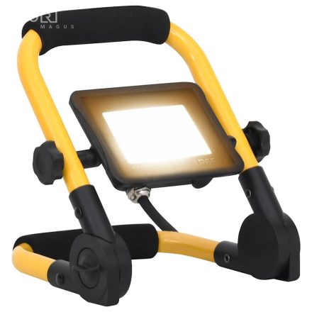 vidaXL meleg fehér fényű fogantyúval ellátott LED-es reflektor 20 W