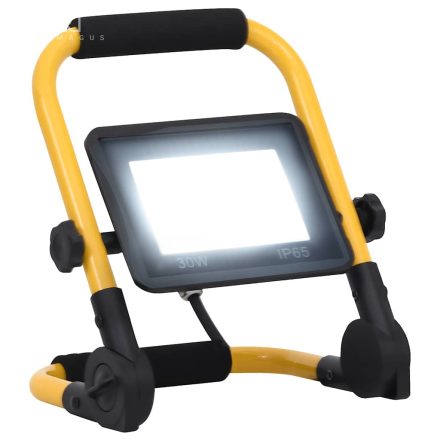 vidaXL hideg fehér fényű fogantyúval ellátott LED-es reflektor 30 W