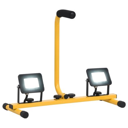 vidaXL hideg fehér fényű fogantyúval ellátott LED-es reflektor 2x10 W