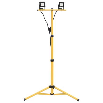 vidaXL hideg fehér fényű háromlábú LED-es reflektor 2 x 10 W