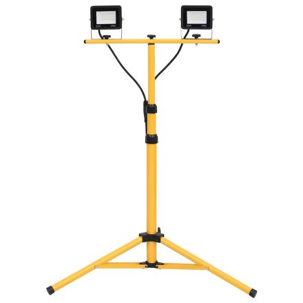 vidaXL hideg fehér fényű háromlábú LED-es reflektor 2 x 20 W