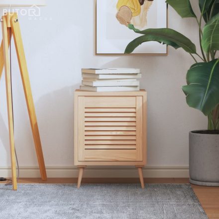vidaXL tömör fenyőfa lamellás szekrényajtó 39,5 x 39,4 cm