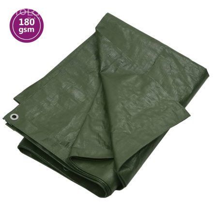 vidaXL zöld HDPE takaróponyva 180 g/m² 6 x 10 m