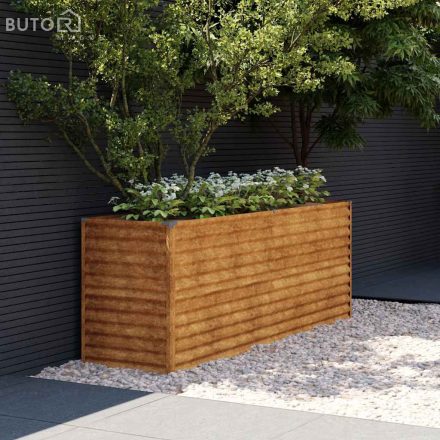 vidaXL corten acél kerti magaságyás 196 x 50 x 69 cm