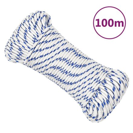 vidaXL fehér polipropilén hajókötél 3 mm 100 m