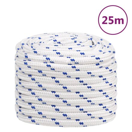 vidaXL fehér polipropilén hajókötél 20 mm 25 m