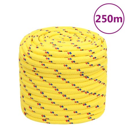vidaXL sárga polipropilén hajókötél 16 mm 250 m