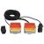 vidaXL 2 db piros utánfutólámpa LED-izzóval 10,5 x 7,5 x 10 cm 12 V