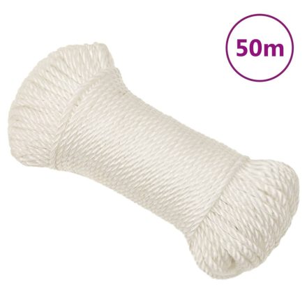vidaXL fehér polipropilén munkakötél 6 mm 50 m