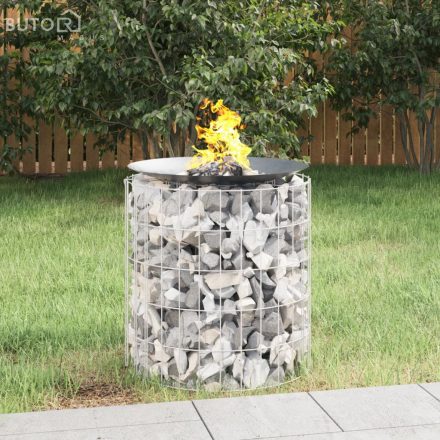 vidaXL horganyzott vas gabion tűzrakó Ø 50 cm