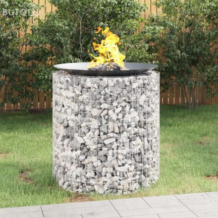vidaXL horganyzott vas gabion tűzrakó Ø 100 cm