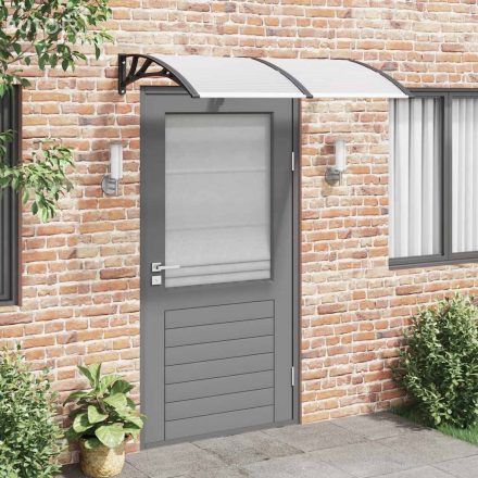 vidaXL fekete polikarbonát ajtóelőtető 150 x 100 cm