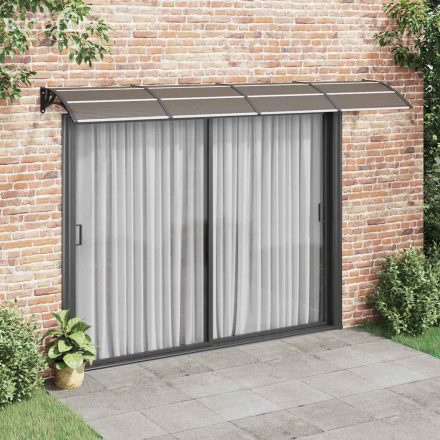 vidaXL fekete polikarbonát ajtóelőtető 350 x 100 cm