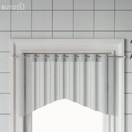 vidaXL 2 db fehér és ezüst alumínium függönytartó 90-130 cm