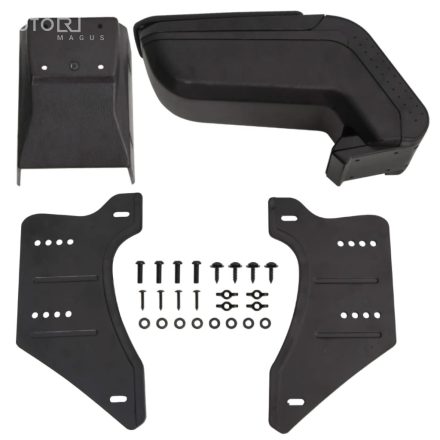 vidaXL autó karfatartó univerzális fekete 14x30x(32-48,5) cm ABS