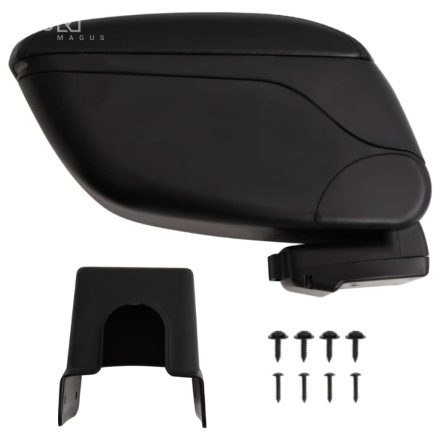 vidaXL autó karfája fekete 13x31x(31-44) cm ABS