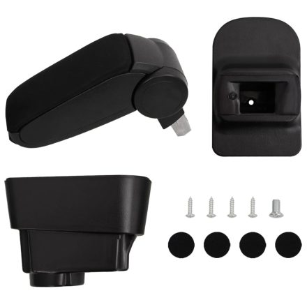 vidaXL autó karfa fekete 11x35x(32-49) cm ABS