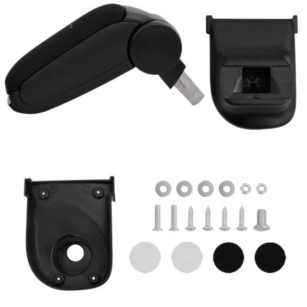 vidaXL autó karfa fekete 15x35x(30-47) cm ABS