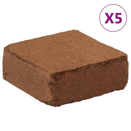 vidaXL 5 db kókuszrosttömb 5 kg darabonként 25 kg összesen