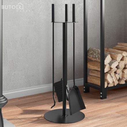 vidaXL 4 részes acél kandallószerszám-készlet 22 x 59 cm