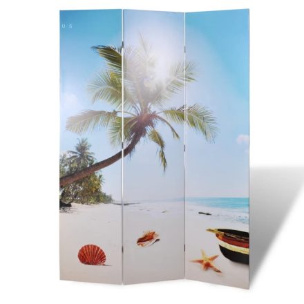 vidaXL tengerpart mintás paraván 120 x 170 cm 