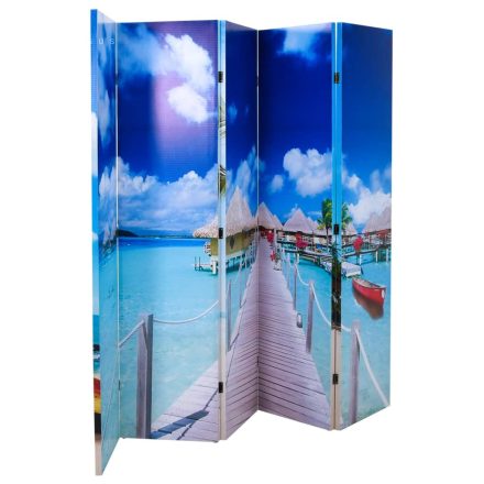 vidaXL tengerpart mintás paraván 200 x 170 cm 