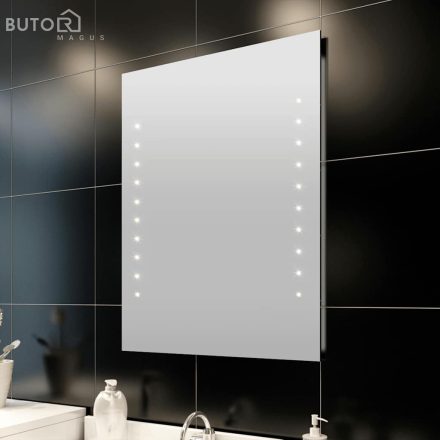 vidaXL fürdőszobatükör LED-fényekkel 60 x 80 cm (Ho x Ma)