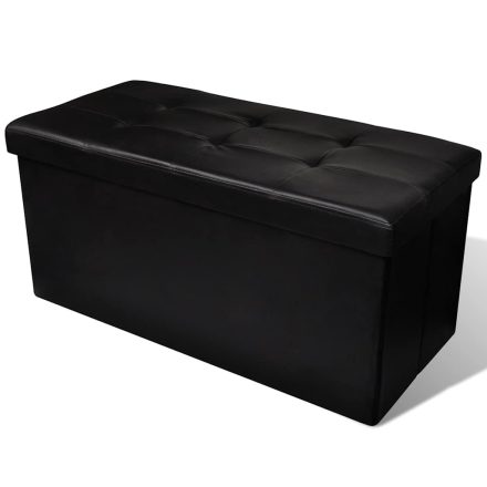 vidaXL Tárolópad párnával tárolóval 84.5 x 41 x 41 cm Faanyag