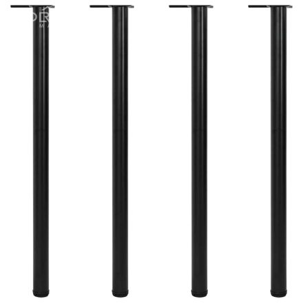 4 db állítható magasságú fekete asztalláb 1100 mm
