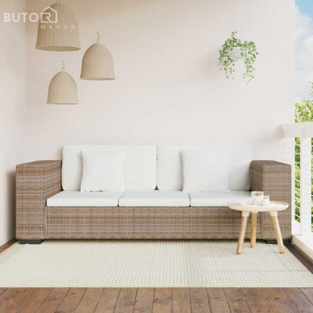 vidaXL 8 darabos háromszemélyes valódi rattan kanapé szett 
