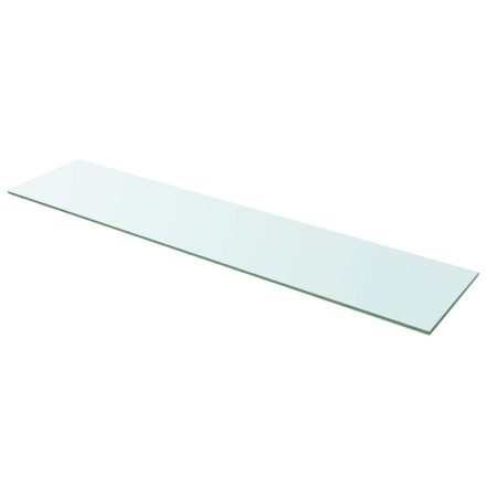 vidaXL 110x25 cm átlátszó panel üvegpolc