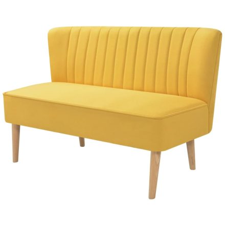 vidaXL sárga szövetkanapé 117 x 55,5 x 77 cm 