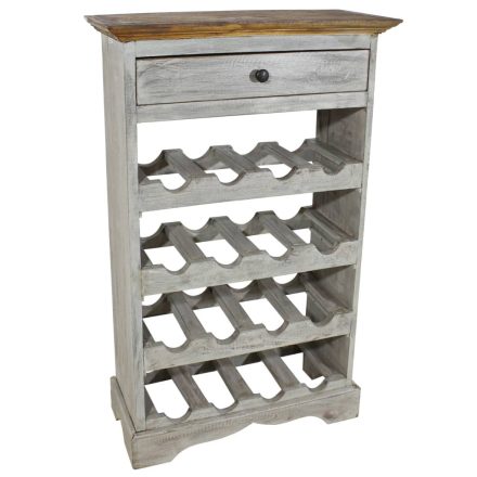 vidaXL tömör mahagóni fa bortartó állvány 55 x 23 x 85 cm