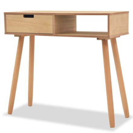 vidaXL barna, tömör fenyőfa tálalóasztal 80 x 30 x 72 cm