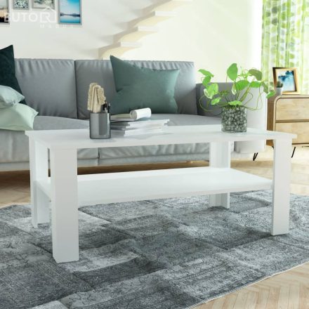 vidaXL fehér faforgácslap dohányzóasztal 100 x 59 x 42 cm