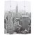 vidaXL fekete-fehér New York mintás paraván 160 x 170 cm