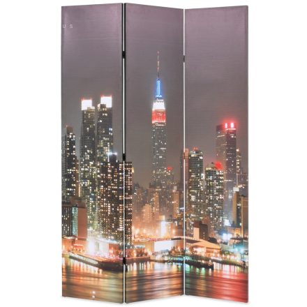 vidaXL éjszakai New York mintás paraván 120 x 170 cm