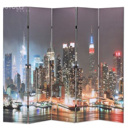 vidaXL éjszakai New York mintás paraván 200 x 170 cm