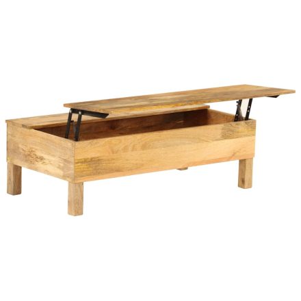 vidaXL tömör mangófa dohányzóasztal 110 x 55 x 35 cm