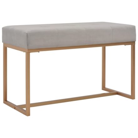 vidaXL szürke bársonypad 80 cm