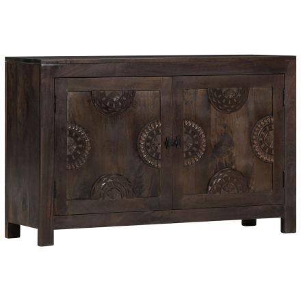 vidaXL faragott tömör mangófa tálalószekrény 110 x 35 x 70 cm