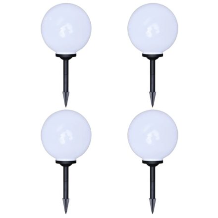 vidaXL 4 db kültéri gyalogjáró LED-lámpa cölöppel 30 cm