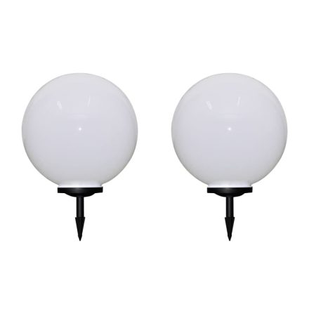 vidaXL 2 db kültéri gyalogjáró LED-lámpa cölöppel 50 cm
