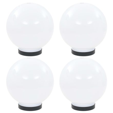 vidaXL 4 db LED gömblámpa 20 cm PMMA 